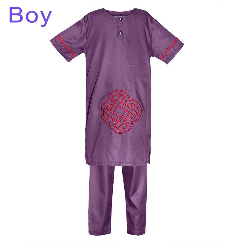 H&D African Children Clothing Africa Kid Boy Girl Dashiki Shirts Suits Two 2 Piece Set Kids Outfit Child Girls Top Pant Sets