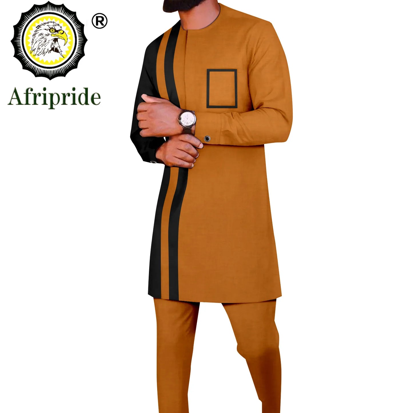 African Suits for Men Dashiki Shirts and Pants 2 Piece Set Tribal Outfits Ankara Attire Plus Size Tracksuit Pockets A2216094