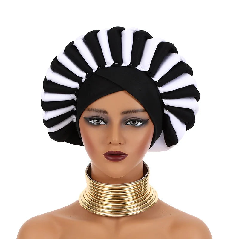African Party Evening Wedding Hats for Women Summer Autumn African Women Caps African Headtie Outfits