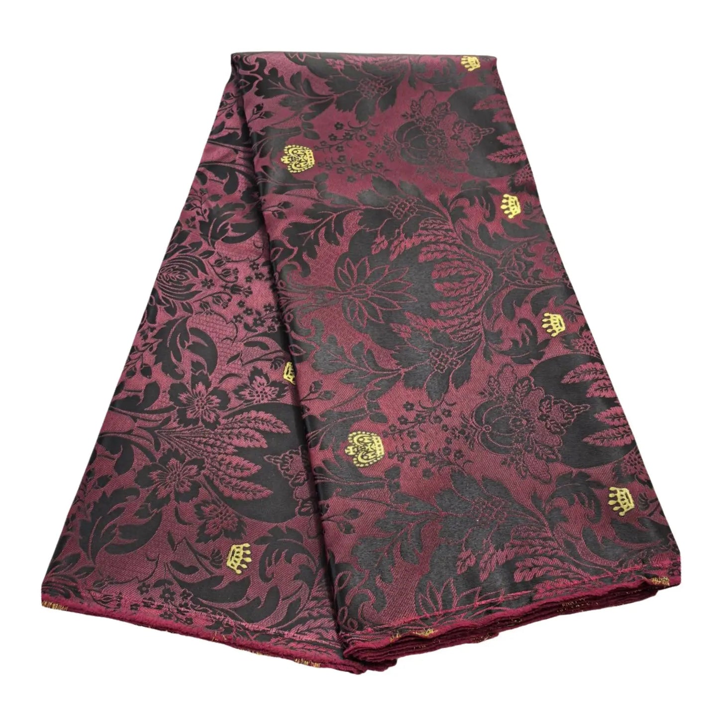 5 Yards Damask Lace Fabric Nigerian Brocade Aso Oke Materials Original Wool Damask DIY For King And Queens Clothes
