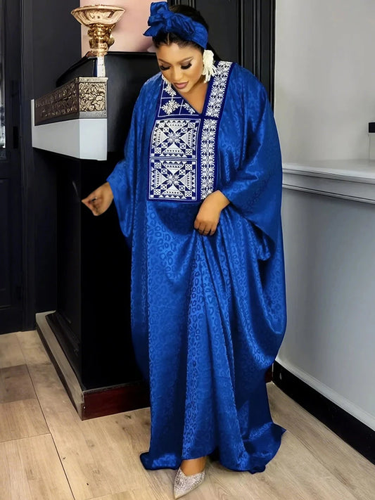 Africa Women Traditional Clothes Plus Size Long Robe Dubai Abayas Party Evening Dress Ankara Dashiki Outfits