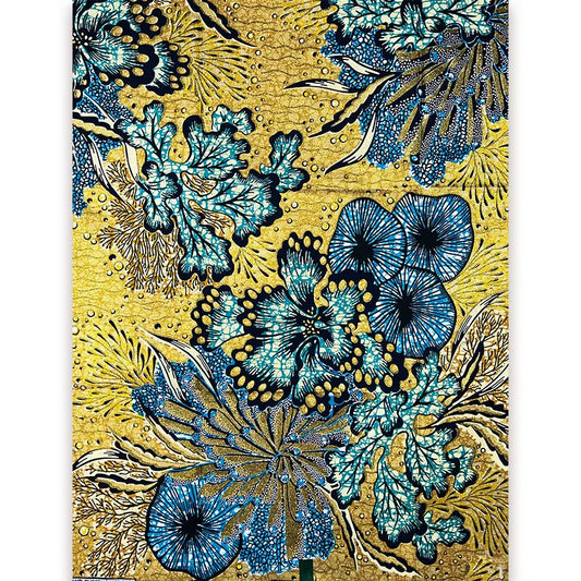Grand Super 100% Cotton African Wax Fabric High Quality Ankara Wax Print Fabric 6yards Women Fabric For Sewing VLS2054