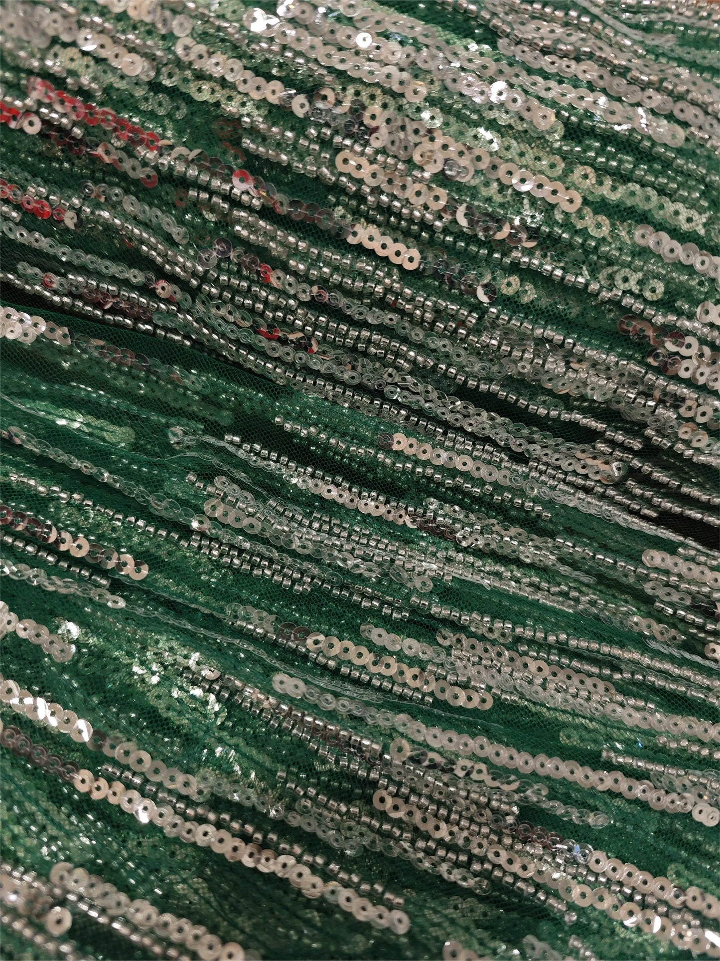Luxurious African Sequin Bride Lace Mesh High-Quality Wedding Dress Banquet Women'S Dress Fabric