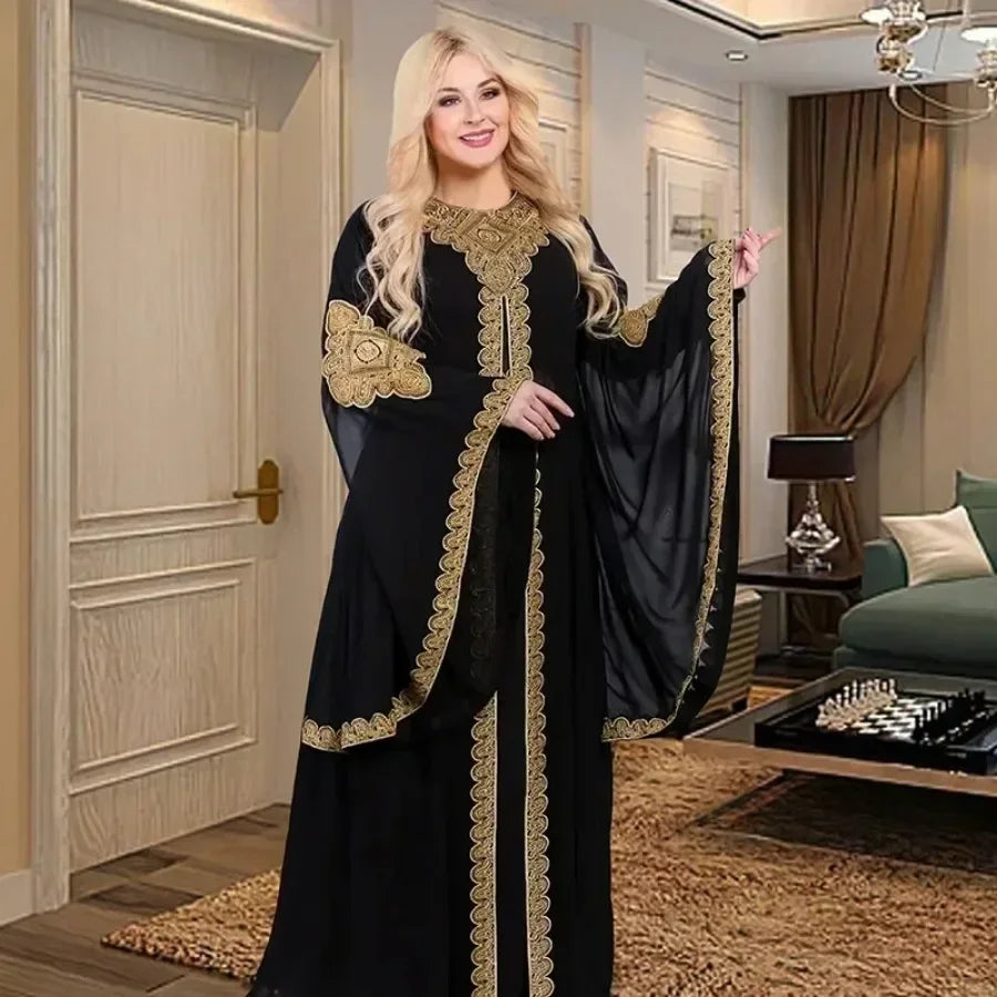 African Dresses For Women 2 Piece Sets Boubou Africain Femme Diamonds Dashiki Clothes Long Sleeve Ankara Girl Party Dress