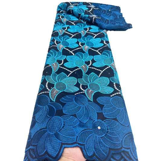 Africa Swiss Voile Lace In Switzerland Embroidered Cotton African Lace Fabric High Quality For Women Wedding Party Dress