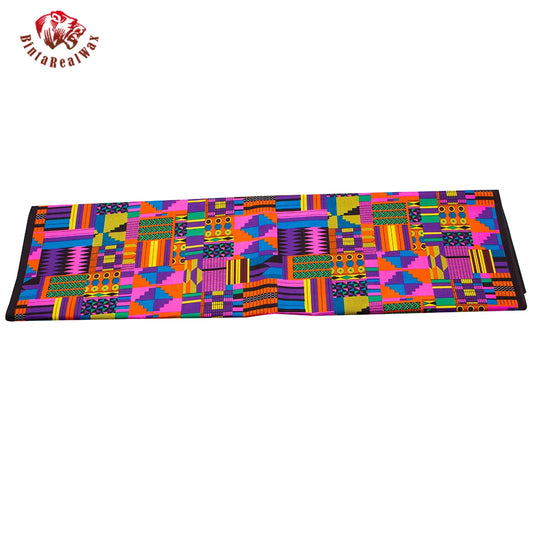 African Print Polyester Fabric Real Wax Classic Style Tissu Party Dress Sewing Material By Yard Warps Patchwork DIY FP6518