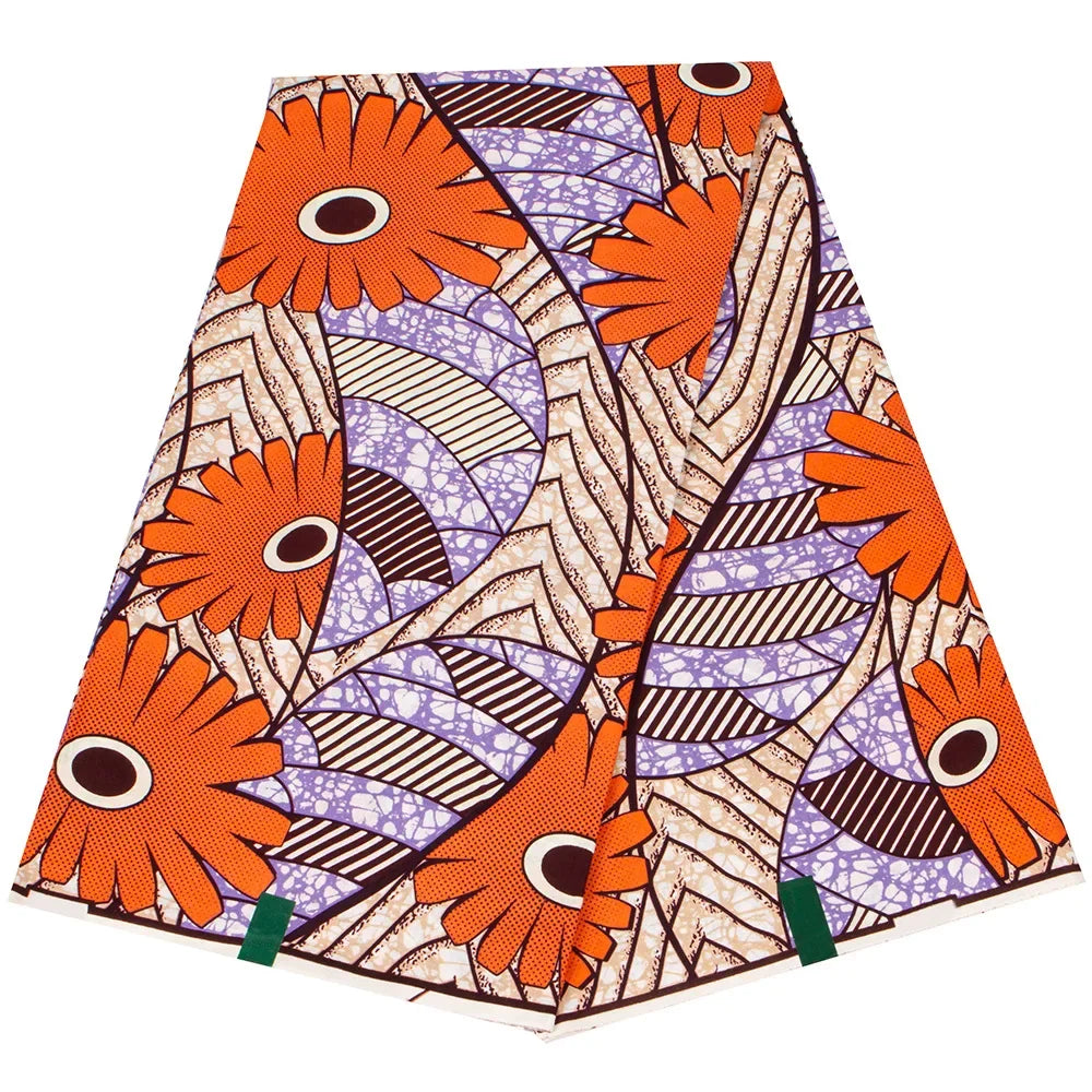 Ankara Wax Print Fabric High Quality African Wax Fabric 100% Cotton Soft Guaranteed Veritable Real Wax Fabric For Dresses