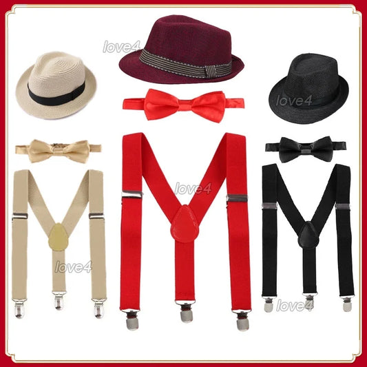 Baby & Kids Accessories Baby Boy Girls Cake Smash Photography Prop Hat Bowtie Suspenders Set Weddings Holidays Formal Events